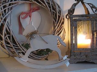 rocking horse christmas decoration by country cream