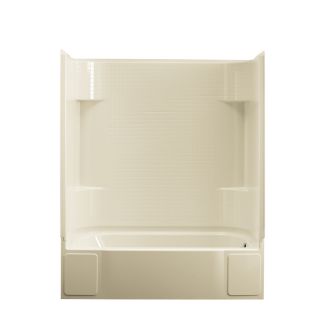 Sterling Accord 60 in L x 30 in W x 73.25 in H Almond Rectangular Whirlpool Tub