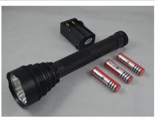9000 Lumens 7 X T6 Cree XML Xm l LED Flashlight Torch Light, + 3x 18650+ Charger  Tactical Flashlights  Sports & Outdoors
