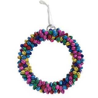 coloured bell wreath by nordal by idea home co