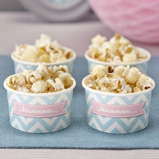 chevron treat / ice cream party tub bowls by ginger ray
