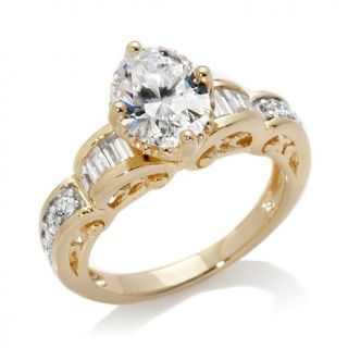 Victoria Wieck 2.46ct Absolute™ Rolling Baguette and Round Bridal Ring