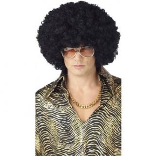 Groovy 60s Costume Black Afro Wig   Economy Choice Clothing