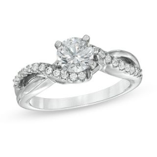 Celebration 102® 1 CT. T.W. Diamond Twist Shank Engagement Ring in