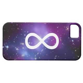 Purple Galaxy Infinity Symbol iPhone 5 Cases