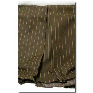 Bass Nostalgic Brown Pinstripe Twin Bedskirt   Bed Skirts