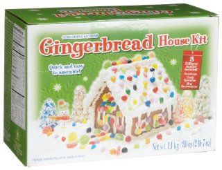 Cobblestone Kitchen Gingerbread House Kit, 39 Ounce Kits (Pack of 2)  Grocery & Gourmet Food