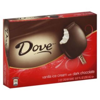 Dove Vanilla & Dark Chocolate Ice Cream Bar 3 pack