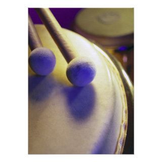 Drum & Round Tip Drum Sticks Custom Invite