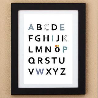 typography print by hanna melin