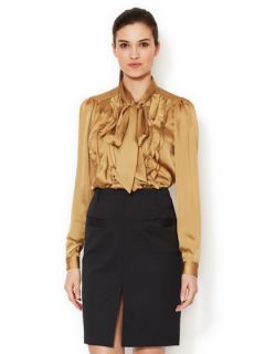 Pintucked Button Front Blouse by Barbara Bui