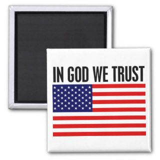 In God We Trust, Stars and Stripes Magnet