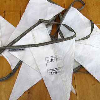 recycled sailcloth great british bunting by the reefer sail company