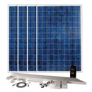 BPS Solar Panel Kit — 800 Watt Kit, 4 Solar Panels, Model# 4PV800  Crystalline Solar Panels