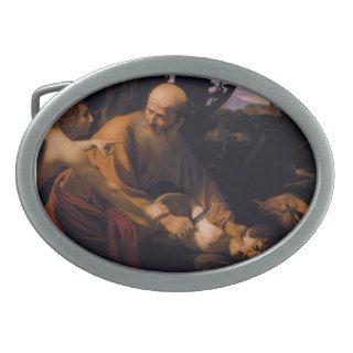 Caravaggio  Sacrifice of Isaac Oval Belt Buckle