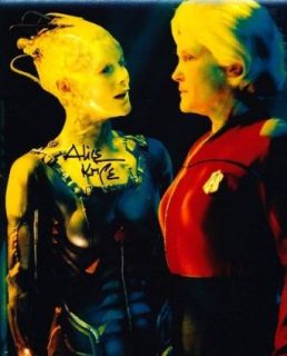 ALICE KRIGE as The Borg Queen   Star Trek Voyager Genuine Autograph Entertainment Collectibles