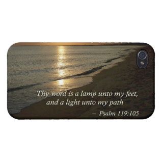 Psalm 119105 Thy word is a lamp Cover For iPhone 4