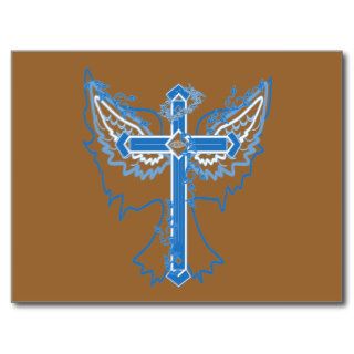 Christian Youth Group Cross Design Post Card