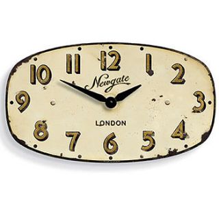 newgate shop clock cream & gold by lytton and lily vintage home & garden