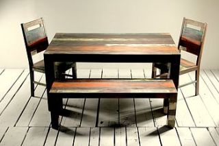 mary rose upcycled bench medium or large by little tree furniture