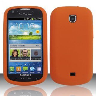 [Extra Terrestrial]For Samsung Galaxy Stellar 4G i200 (Verizon) Silicon Skin Case   Orange SC Cell Phones & Accessories