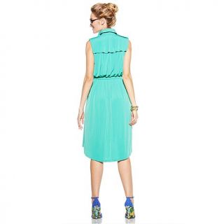 Vince Camuto Collared Dress with Hi Lo Hem