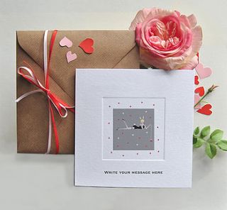 'fishing for love luxury valentine's card' by honey tree publishing