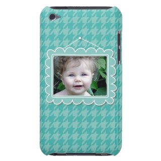 Cute photoframe with houndstooth pattern barely there iPod covers