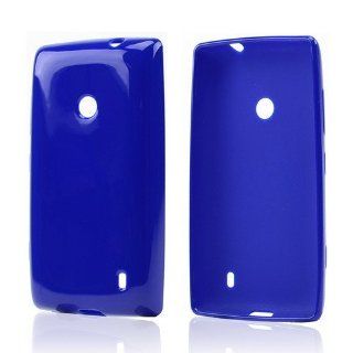Blue Crystal Silicone Case for Nokia Lumia 521 Cell Phones & Accessories