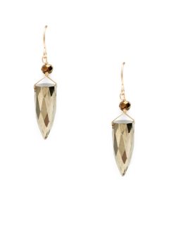 Pyrite Dagger Drop Earrings by Alanna Bess Jewelry