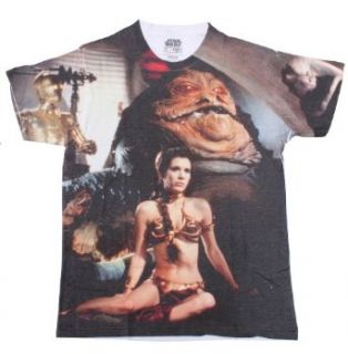 Star Wars Jabba & Leia T Shirt Size  Small at  Mens Clothing store