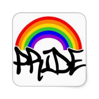 Gay Pride Rainbow Square Sticker