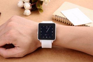 sWaP Watch Phone New arrival Sporty EC306 1.54 inch Capacitive Touchscreen Bluetooth Media Player (White (Hopu)) Cell Phones & Accessories