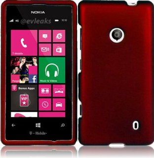 Generic Hard Cover Case for Nokia Lumia 521   Retail Packaging   Red Cell Phones & Accessories
