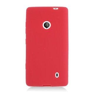Red Silicone Soft Skin Gel Case for Nokia Lumia 520 521 + Stylus Cell Phones & Accessories