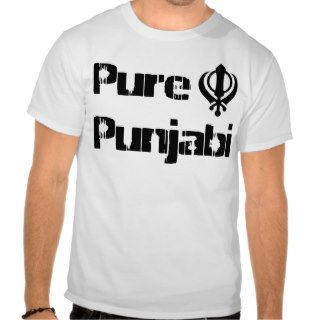 Punjabi Khanda Sikh Khalsa Design Merchandise Tee Shirt