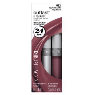 CoverGirl Outlast All Day Two Step Lipcolor, Sparkling Wine 522, 0.13 Ounce  Lipstick  Beauty