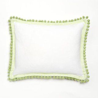 Green Pom Pom Decorative Pillow Baby