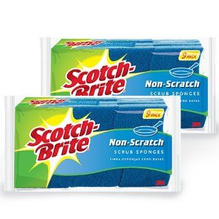 Scotch Brite Non scratch Scrub Sponge 529, 9 Count (Pack of 2) Health & Personal Care