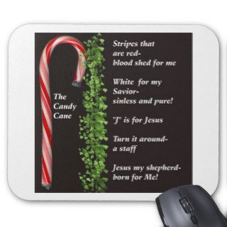THe Real Candy Cane Meaning Mousepad