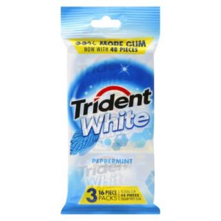Trident White Sugar Free Gum   Peppermint (48 Pi