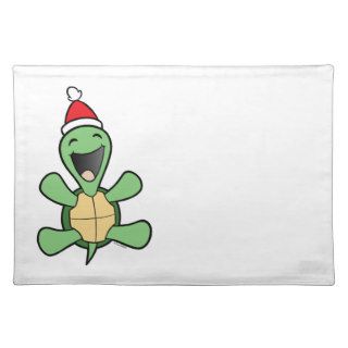 Happy Turtle Christmas Placemats