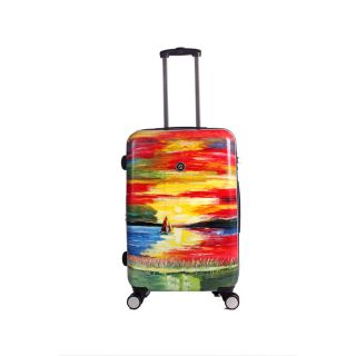 Neocover Sailing Through Sunsets 24 inch Medium Hardside Spinner Upright Suitcase