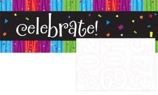 Milestone Celebrations Giant Party Banner with stickers 6ct Health & Personal Care