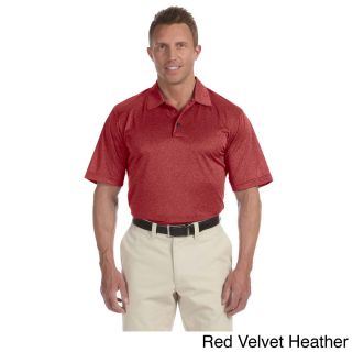 Adidas Golf Adidas Mens Climalite Heathered Polo Shirt Red Size XXL