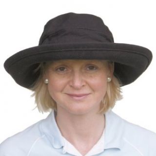 Wallaroo Women's UPF 50+ Casual Traveller Adjustable Black Hats