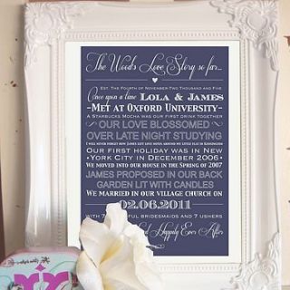 our love story print by katie sue design co