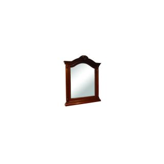 Foremost 36 1/4 in H x 26 in W Wingate Cherry Arch Bathroom Mirror