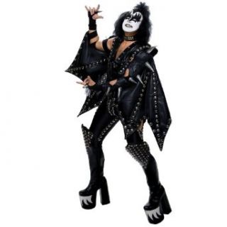 KISS Deluxe Demon Costume   Standard   Chest Size 42 44 Clothing