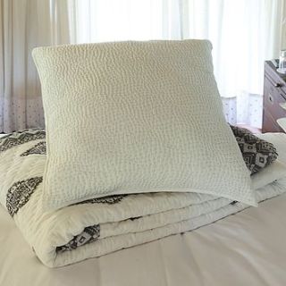 hand quilted extra large cotton cushion cover by reason home